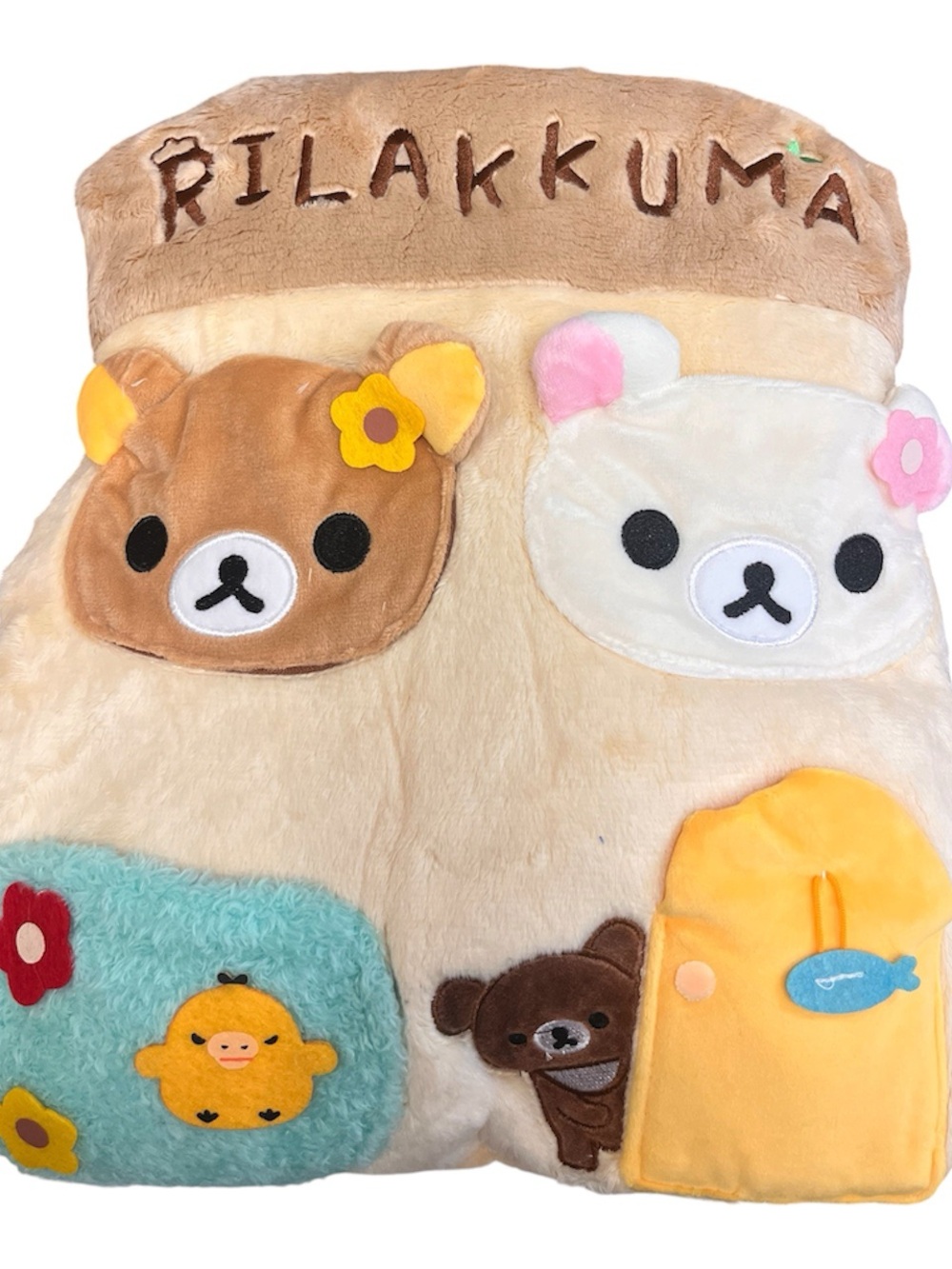 Rilakkuma Plush Pillow- hanging storage